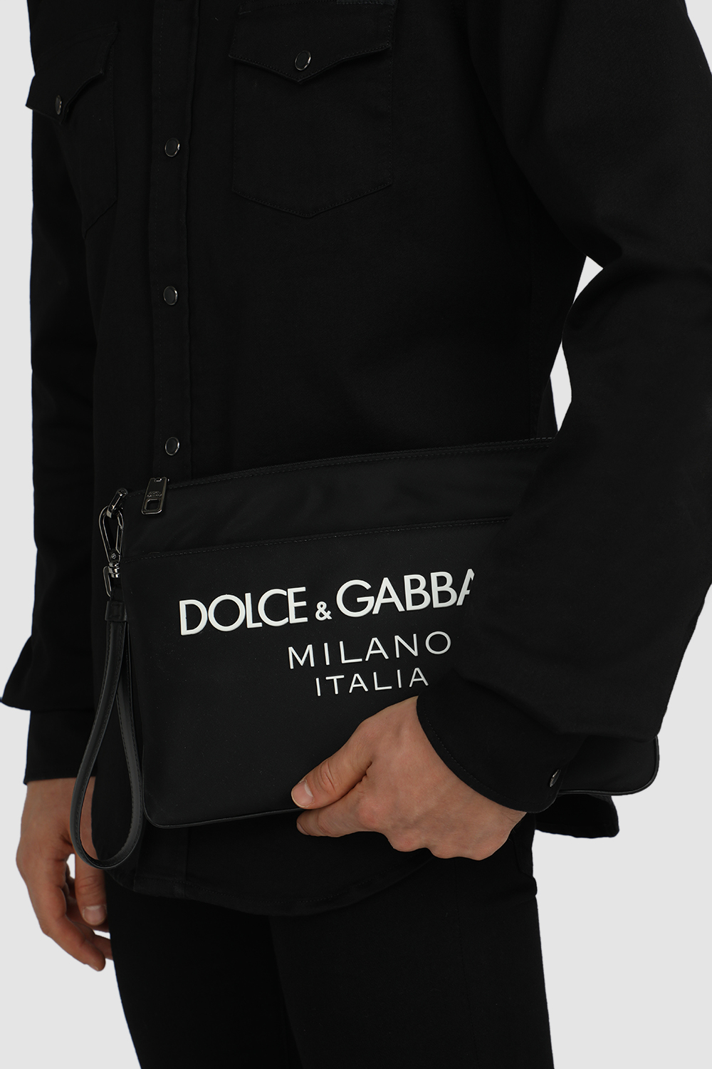 תיק קלאץ` עם לוגו DOLCE & GABBANA